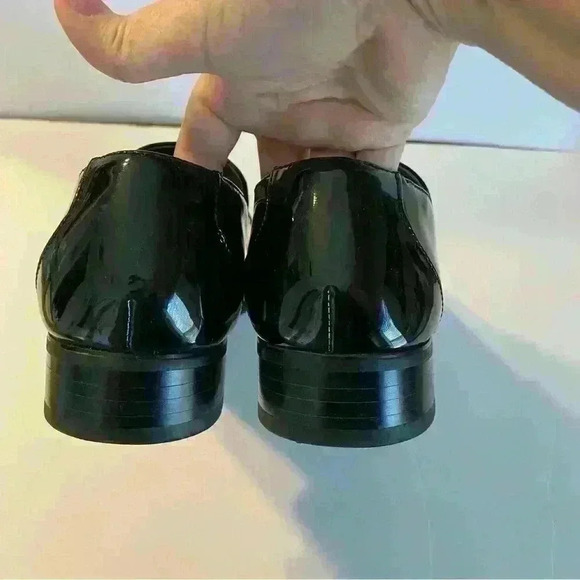 Faranzi Tuxedo Shoes Patent Leather Wedding Captoe Formal Oxford Shoes 8 NWOB - Picture 6 of 11